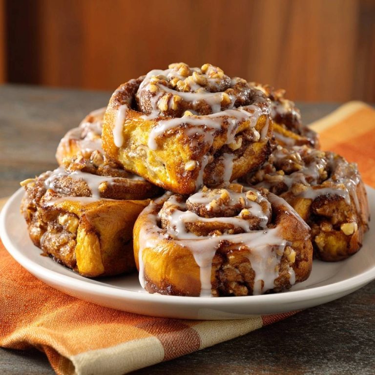 Saftige Kürbis-Nuss-Zimtschnecken (Garantiert jedes Mal fluffig)