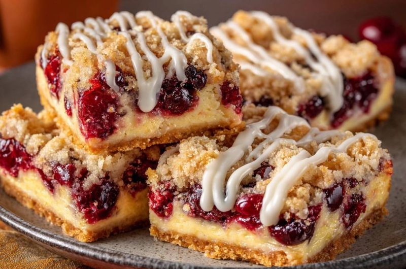 Saftige Kirsch-Cheesecake-Bars
