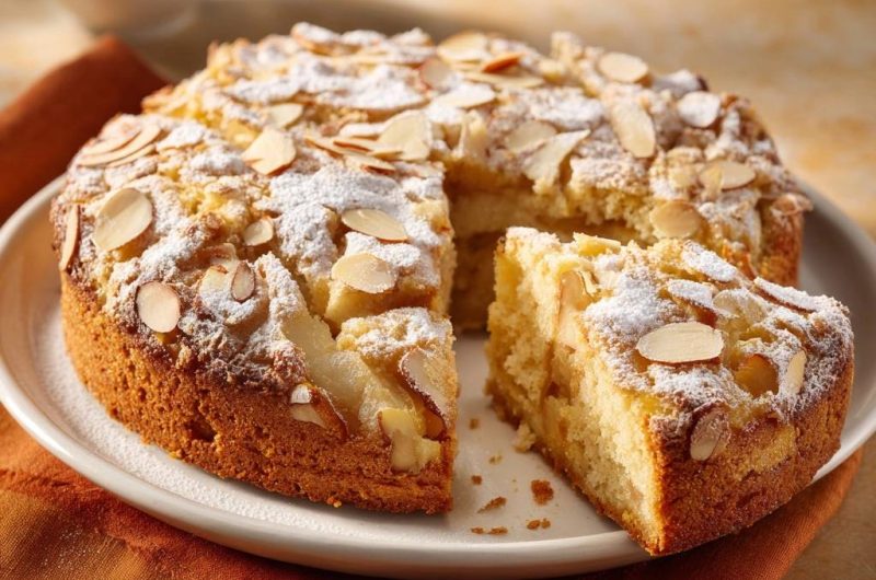 Saftiger Apfel-Mandel-Kuchen (Nie wieder matschige Äpfel!)