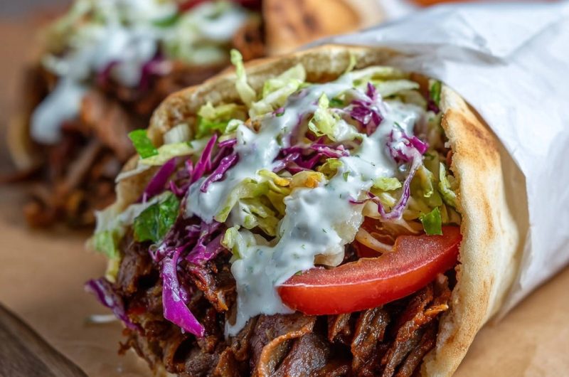 Saftiger Döner Wrap für Zuhause