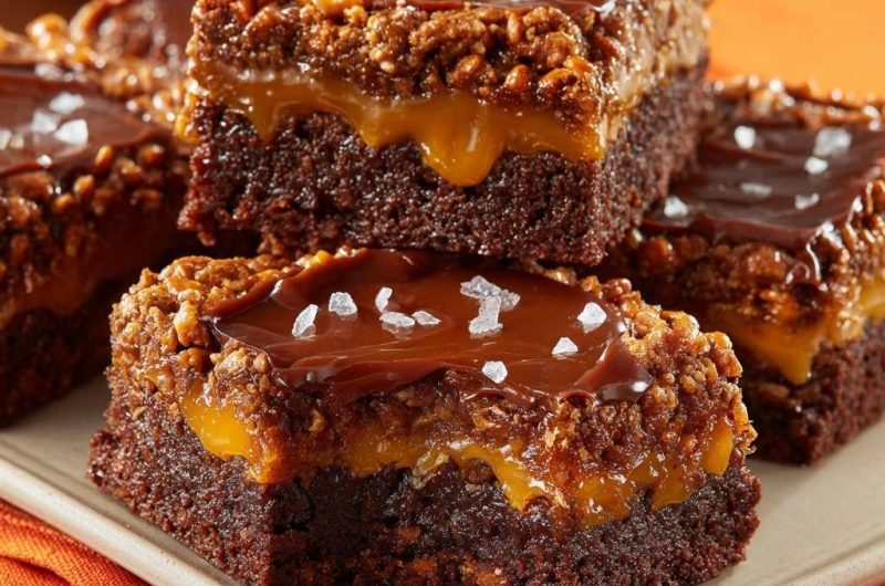 Salzkaramell-Pekannuss-Brownies (Nie wieder matschige Nüsse!)