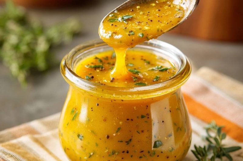 Zitronen-Thymian-Vinaigrette (Nie wieder getrennte Emulsion!)