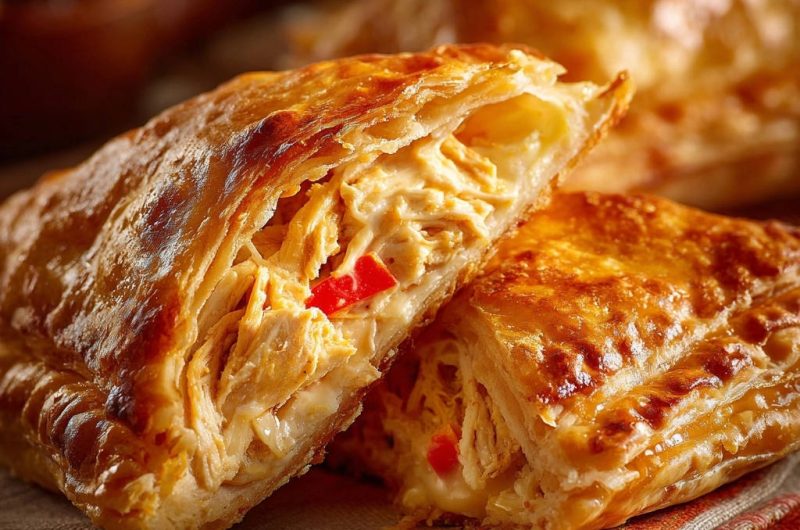 Hähnchen-Blätterteigtaschen