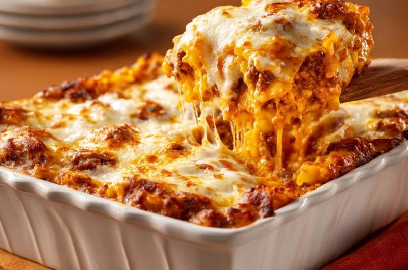 Hackfleisch-Lasagne