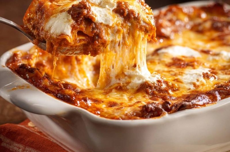 Hackfleisch-Lasagne