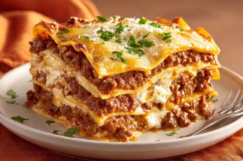 Hackfleisch-Lasagne