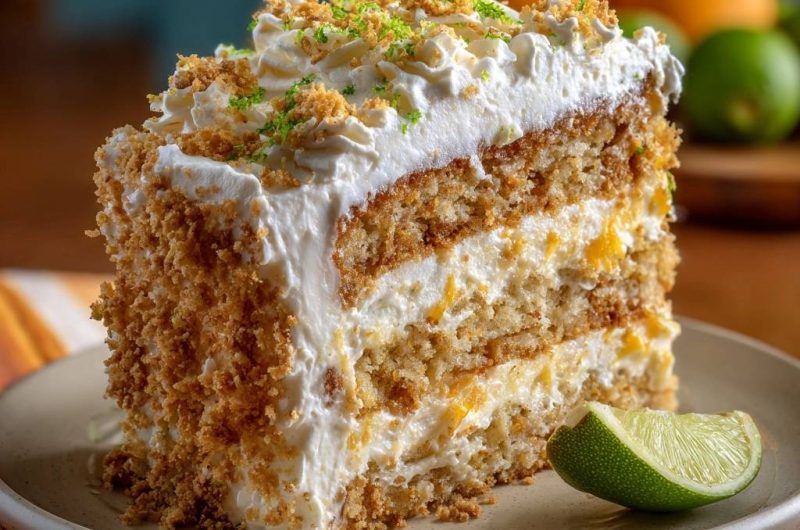 Mango-Kokos-Limetten-Kuchen