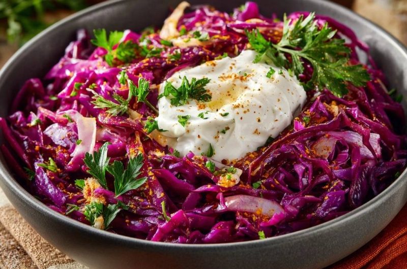 Rotkohl-Joghurt-Salat