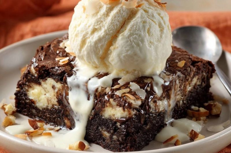 Schoko-Cheesecake-Brownies