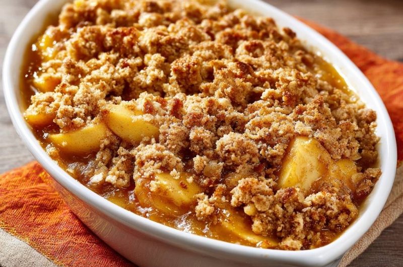 Apfel-Crumble (Nie wieder matschiger Streusel!)