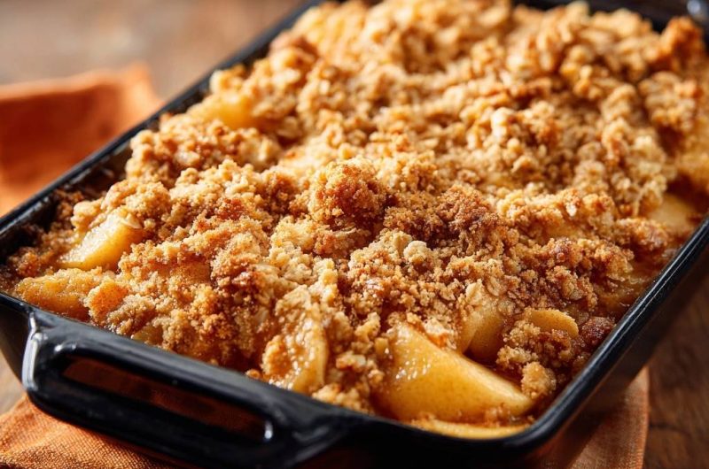 Apfel-Crumble (Nie wieder matschiger Streusel!)