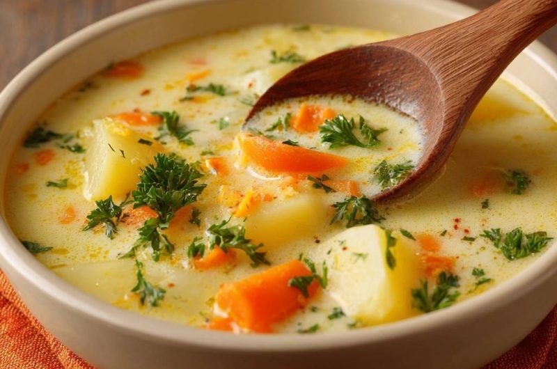 Cremige Kartoffel-Karotten-Suppe (Nie wieder geronnene Sahne!)