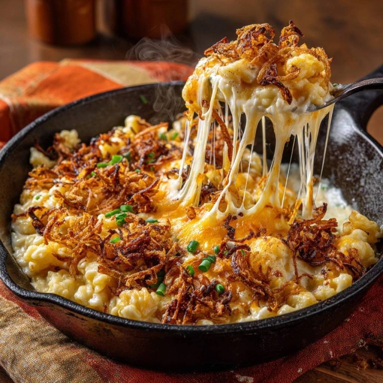 Cremiger Blumenkohl-Käse-Auflauf – low carb Rezept