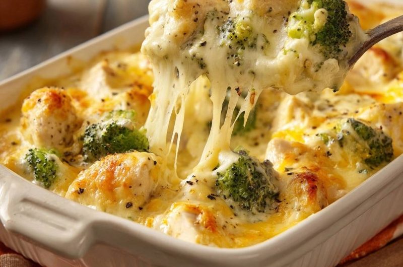 Cremiger Brokkoli-Hühner-Auflauf (Keine wässrige Soße mehr)