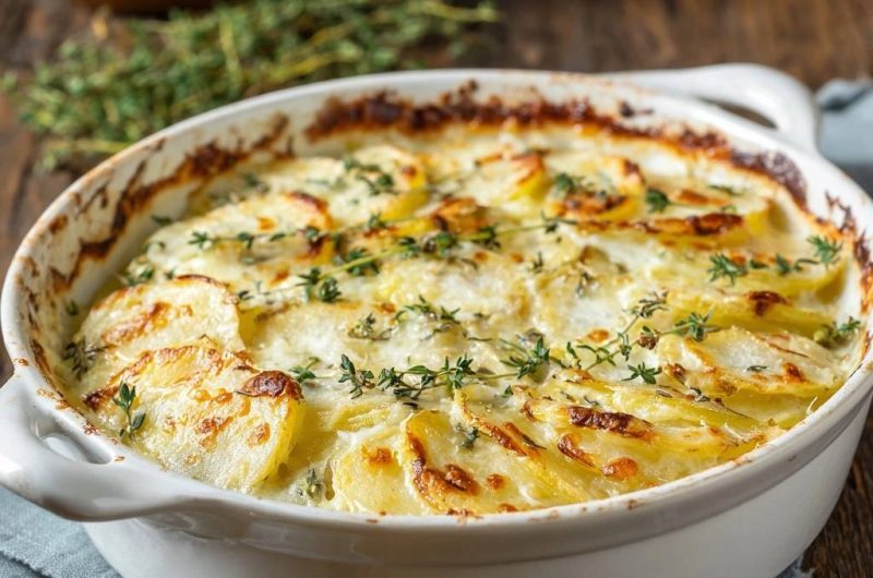 Cremiger Kartoffel-Thymian-Gratin (Keine wässrige Soße mehr)