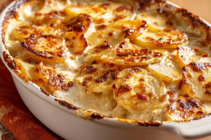 Cremiges Kartoffelgratin (Endlich knusprige Kruste!)