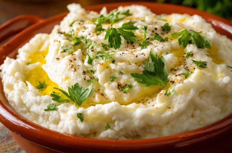 Cremiges Kartoffelpüree mit Olivenöl