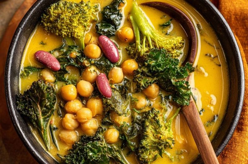 Cremiges Kichererbsen-Brokkoli-Curry