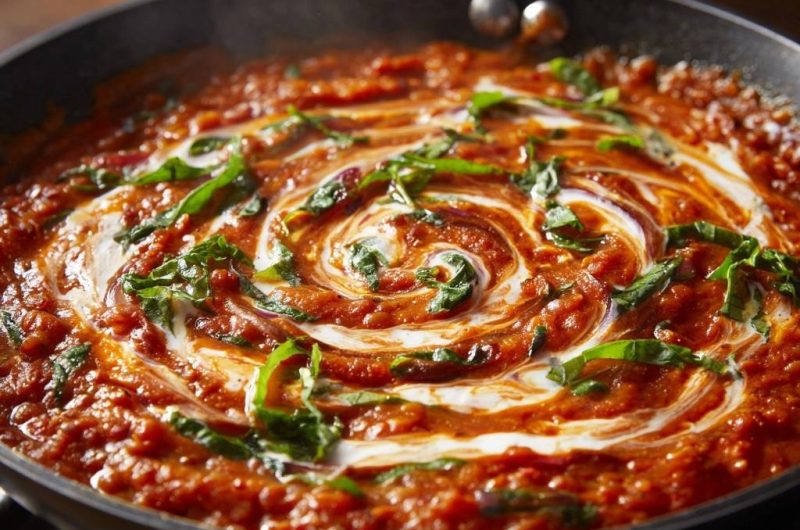 Cremiges Tomaten-Basilikum