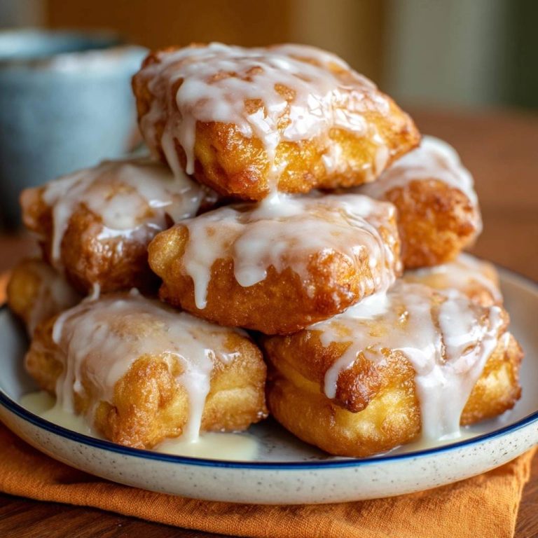 Französische Beignets mit cremigem Zuckerguss