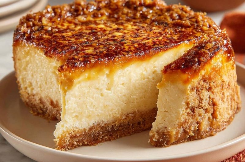 Gebrannter Käsekuchen (Nie wieder Risse!)