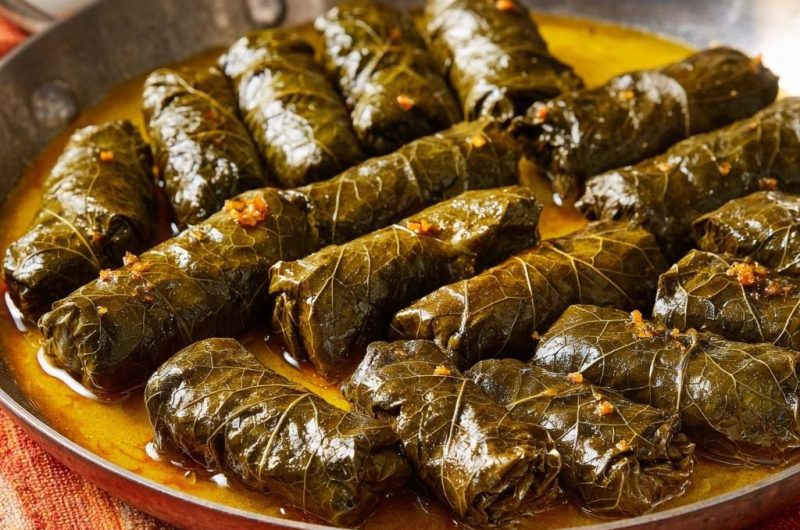 Gefüllte Weinblätter Dolmades