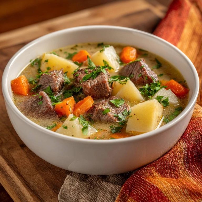 Herzhafter Rindfleisch-Eintopf mit Kartoffeln