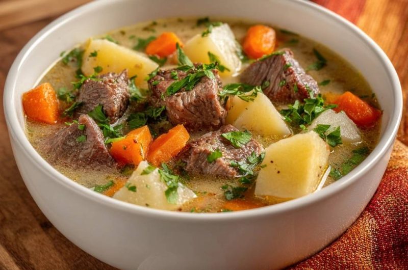 Herzhafter Rindfleisch-Eintopf mit Kartoffeln