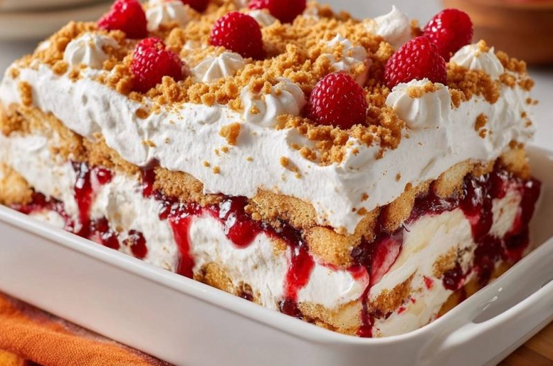 Himbeer-Sahne-Tiramisu (Nie wieder matschige Lagen!)