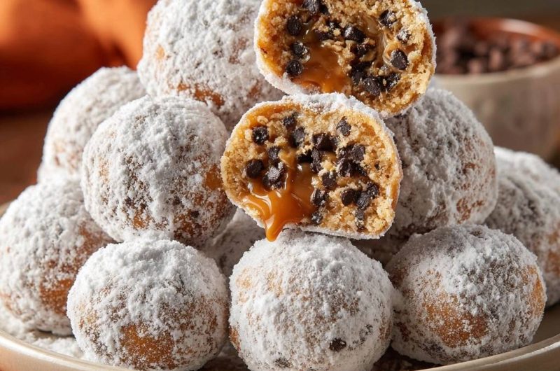 Karamell-gefüllte Schoko-Cookie-Bällchen (Nie wieder zerfallende Bällchen!)