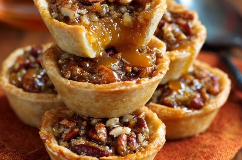 Karamellige Pekan-Pie-Törtchen