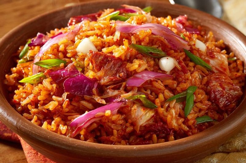 Kimchi Bokkeumbap (Nie wieder matschiger Reis!)