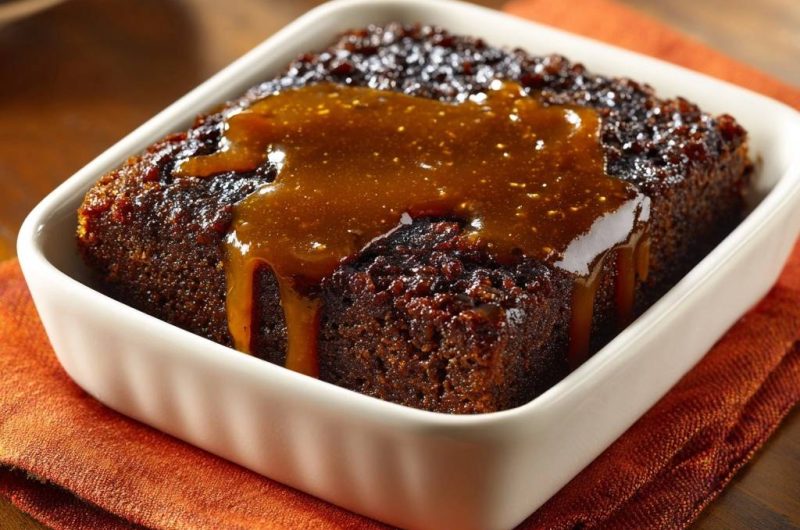 Klebriger Dattel-Toffee-Pudding