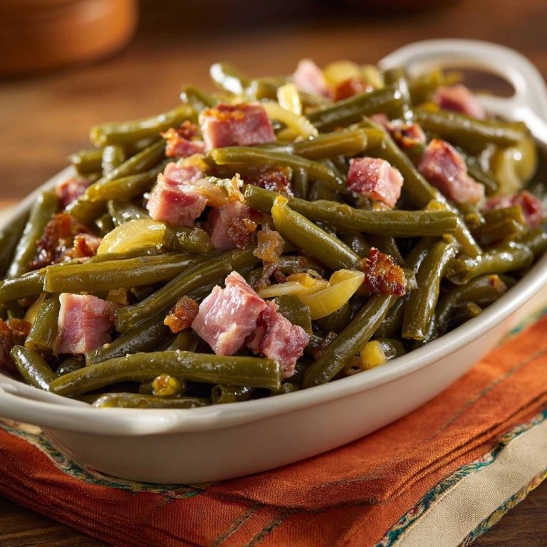 Knackige Grüne Bohnen mit Speck und Zwiebeln (Nie wieder matschige Bohnen)