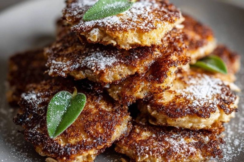 Knusprige Hafer-Salbei-Pfannkuchen