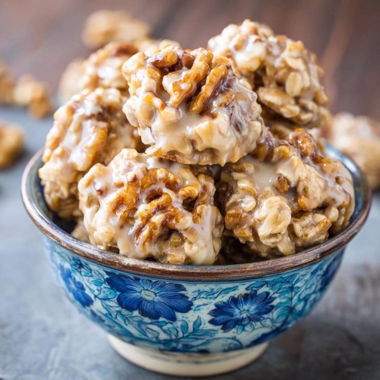 Knusprige Hafer-Walnuss-Clusters: No-Bake Rezept