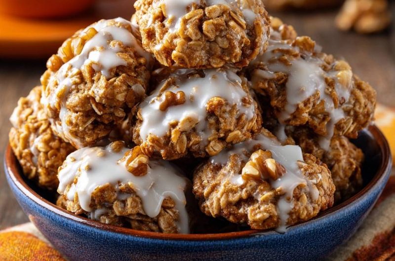 Knusprige Hafer-Walnuss-Kügelchen