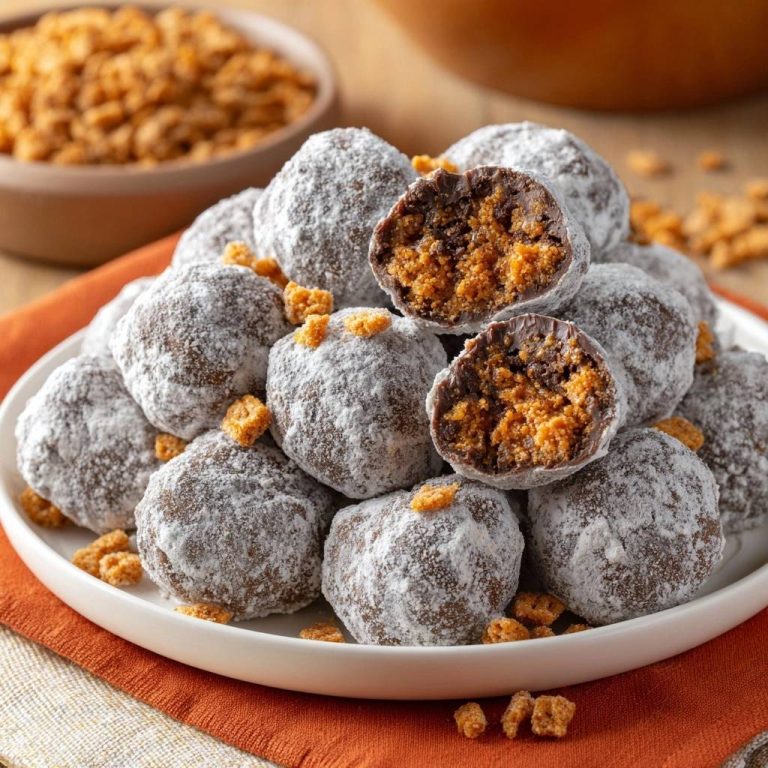 Knusprige Kürbis-Schoko-Trüffel (Nie wieder matschiger Crunch!)