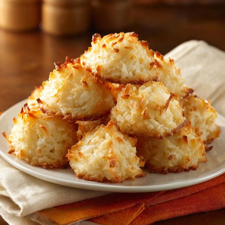 Knusprige Kokosmakronen (Nie wieder flache Makronen!)