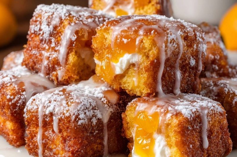 Knusprige Orangen-Creme-Würfel (Nie wieder auslaufende Füllung!)