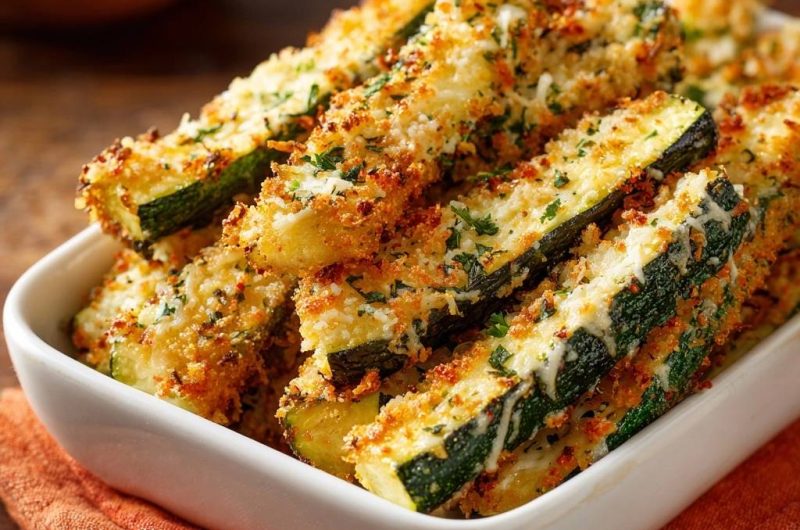 Knusprige Parmesan-Zucchini-Sticks