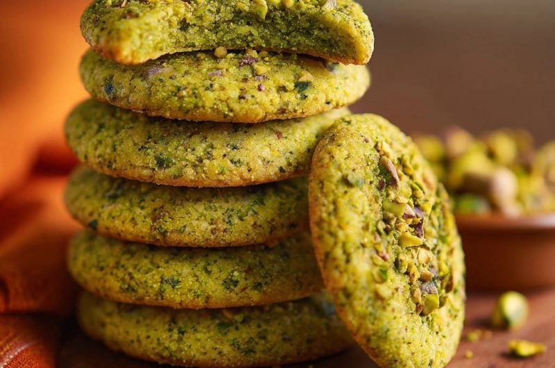 Knusprige Pistazienkekse (Nie wieder flache Kekse!)