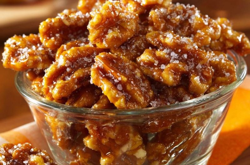 Knusprige Salzkaramell-Pekannüsse