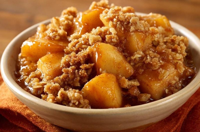 Knuspriger Apfel-Crumble (Nie wieder matschiges Topping!)