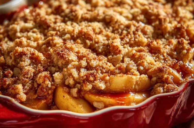 Knuspriger Apfelstreusel (Nie wieder matschige Streusel!)
