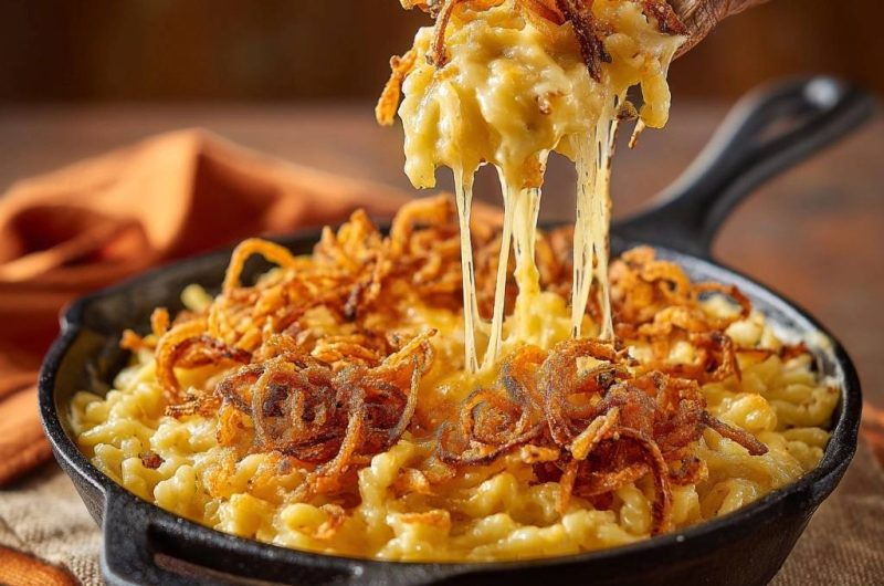 Knuspriger Skillet Mac and Cheese
