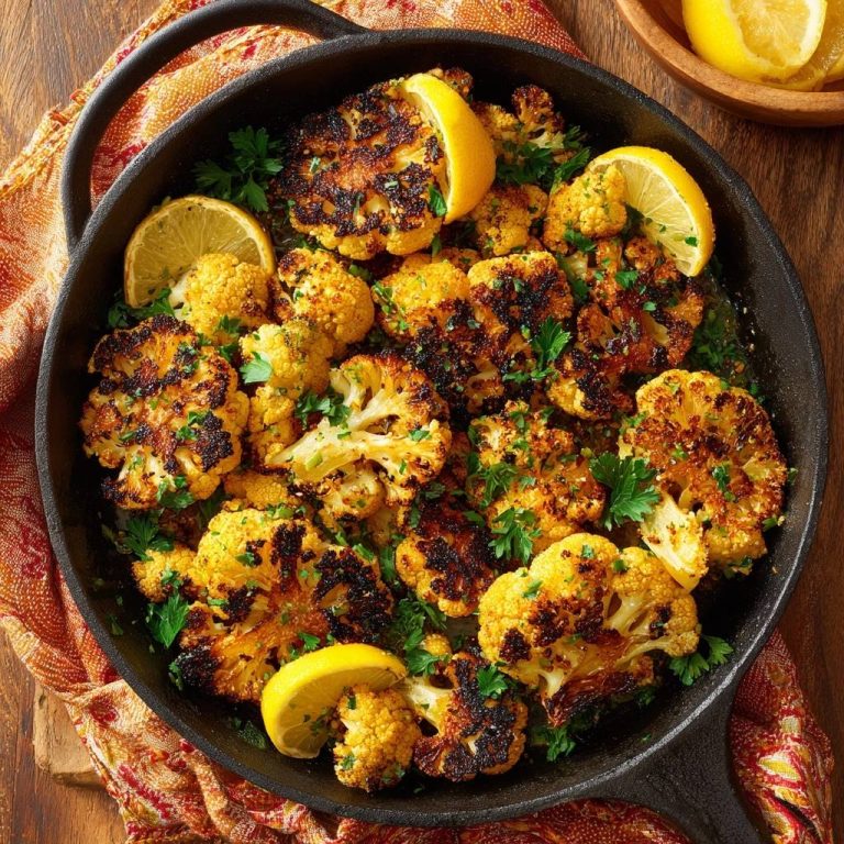 Knuspriger Zitronen-Blütenkohl aus der Pfanne (Nie wieder matschig!)