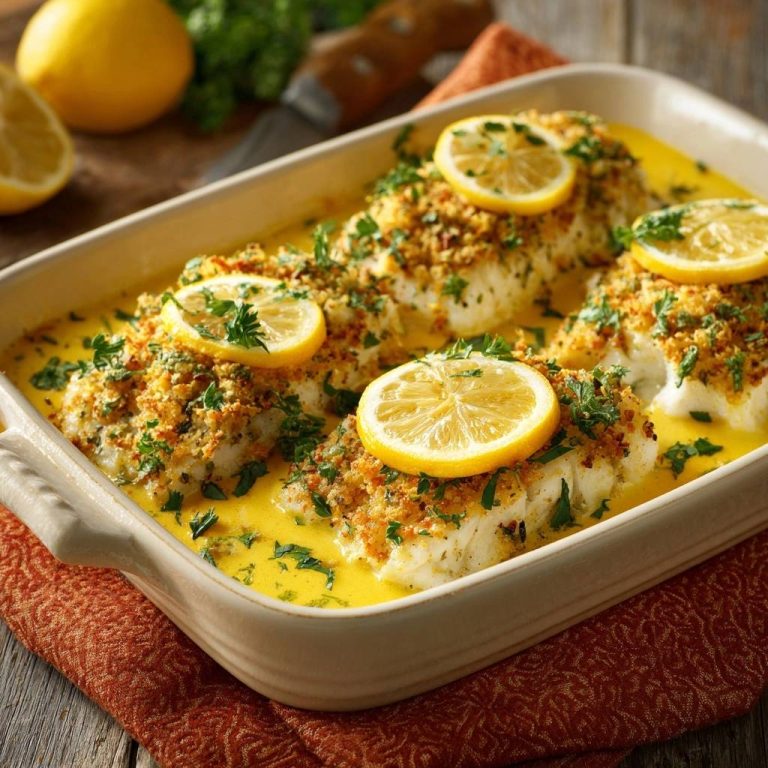 Knuspriger Zitronenfisch im Ofen – Rezept