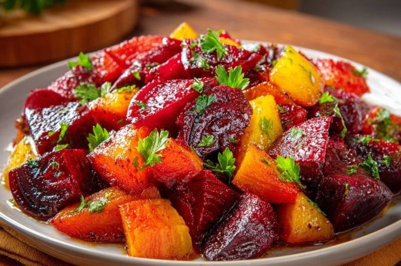 Knuspriges Geröstetes Rote-Bete-Gemüse