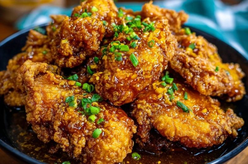 Knuspriges Glasur-Hähnchen